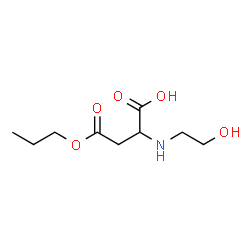 ChemSpider 2D Image | 2-[(2-Hydroxyethyl)amino]-4-oxo-4-propoxybutanoic acid (non-preferred name) | C9H17NO5