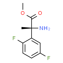ChemSpider 2D Image | Methyl 2-(2,5-difluorophenyl)-L-alaninate | C10H11F2NO2