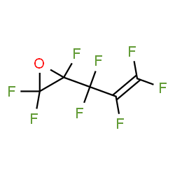 ChemSpider 2D Image | 2,2,3-Trifluoro-3-(1,1,2,3,3-pentafluoro-2-propen-1-yl)oxirane | C5F8O