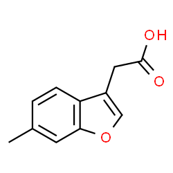 ChemSpider 2D Image | 2-(6-methylbenzofuran-3-yl)acetic acid | C11H10O3