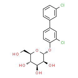 ChemSpider 2D Image | 3,3'-Dichloro-4-biphenylyl alpha-D-mannopyranoside | C18H18Cl2O6