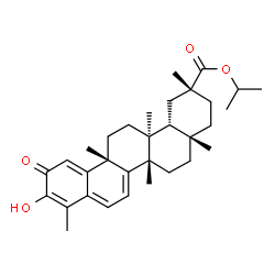 ChemSpider 2D Image | Isopropyl (2R,4aS,6aS,12bR,14aS,14bR)-10-hydroxy-2,4a,6a,9,12b,14a-hexamethyl-11-oxo-1,2,3,4,4a,5,6,6a,11,12b,13,14,14a,14b-tetradecahydro-2-picenecarboxylate | C32H44O4