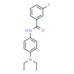 ChemSpider 2D Image | N-[4-(Diethylamino)phenyl]-3-fluorobenzamide | C17H19FN2O