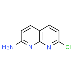 ChemSpider 2D Image | 7-Chloro-1,8-naphthyridin-2-amine | C8H6ClN3