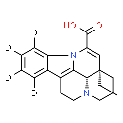 ChemSpider 2D Image | (3alpha)-(9,10,11,12-~2~H_4_)Eburnamenine-14-carboxylic acid | C20H18D4N2O2