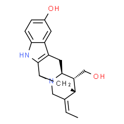 ChemSpider 2D Image | (3xi,19E)-Sarpagan-10,17-diol | C19H22N2O2