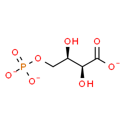 ChemSpider 2D Image | (2S,3R)-2,3-Dihydroxy-4-(phosphonatooxy)butanoate | C4H6O8P