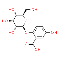 ChemSpider 2D Image | 2-(Î²-D-Glucopyranosyloxy)-5-hydroxybenzoic acid | C13H16O9