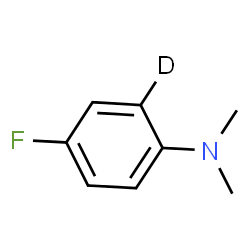 ChemSpider 2D Image | 4-Fluoro-N,N-dimethyl(2-~2~H)aniline | C8H9DFN