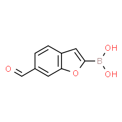 ChemSpider 2D Image | (6-Formyl-1-benzofuran-2-yl)boronic acid | C9H7BO4
