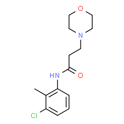 ChemSpider 2D Image | N-(3-Chloro-2-methylphenyl)-3-(4-morpholinyl)propanamide | C14H19ClN2O2