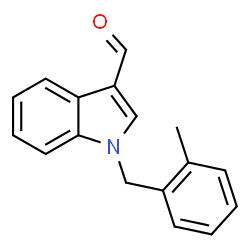 ChemSpider 2D Image | 1-(2-Methylbenzyl)-1H-indole-3-carbaldehyde | C17H15NO