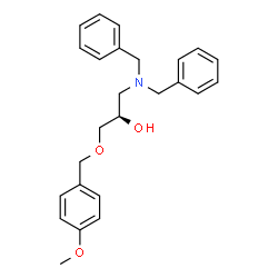 ChemSpider 2D Image | (2R)-1-(Dibenzylamino)-3-[(4-methoxybenzyl)oxy]-2-propanol | C25H29NO3