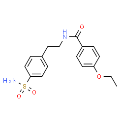 ChemSpider 2D Image | 4-Ethoxy-N-[2-(4-sulfamoylphenyl)ethyl]benzamide | C17H20N2O4S