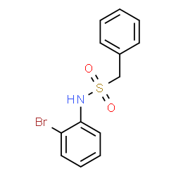 ChemSpider 2D Image | N-(2-Bromophenyl)-1-phenylmethanesulfonamide | C13H12BrNO2S