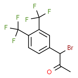 ChemSpider 2D Image | 1-[3,4-Bis(trifluoromethyl)phenyl]-1-bromoacetone | C11H7BrF6O