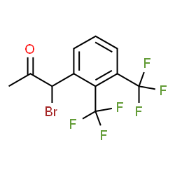 ChemSpider 2D Image | 1-[2,3-Bis(trifluoromethyl)phenyl]-1-bromoacetone | C11H7BrF6O