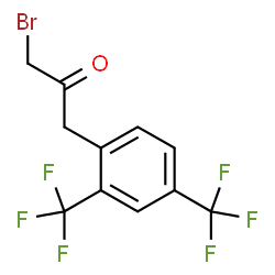ChemSpider 2D Image | 1-[2,4-Bis(trifluoromethyl)phenyl]-3-bromoacetone | C11H7BrF6O