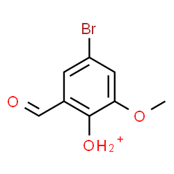 ChemSpider 2D Image | (4-Bromo-2-formyl-6-methoxyphenyl)oxonium | C8H8BrO3