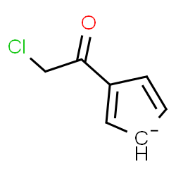 ChemSpider 2D Image | 3-(Chloroacetyl)-2,4-cyclopentadienide | C7H6ClO