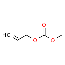 ChemSpider 2D Image | 3-[(Methoxycarbonyl)oxy]-1-propen-1-ylium | C5H7O3