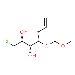 ChemSpider 2D Image | (2R,3R,4S)-1-Chloro-4-(methoxymethoxy)-6-heptene-2,3-diol | C9H17ClO4