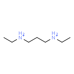 ChemSpider 2D Image | N,N'-Diethyl-1,3-propanediaminium | C7H20N2