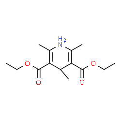 ChemSpider 2D Image | 3,5-Bis(ethoxycarbonyl)-2,4,6-trimethyl-1,4-dihydropyridinium | C14H22NO4