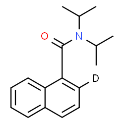 ChemSpider 2D Image | N,N-Diisopropyl-1-(2-~2~H)naphthalenecarboxamide | C17H20DNO