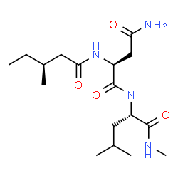 ChemSpider 2D Image | N~2~-[(3S)-3-Methylpentanoyl]-L-asparaginyl-N-methyl-L-leucinamide | C17H32N4O4