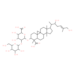ChemSpider 2D Image | (24E)-22,26,28-Trihydroxy-28-oxo-9,19-cyclolanost-24-en-3-yl 2-O-hexopyranosylhexopyranosiduronic acid | C42H66O16