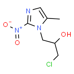 ChemSpider 2D Image | 1-Chloro-3-(5-methyl-2-nitro-1H-imidazol-1-yl)-2-propanol | C7H10ClN3O3
