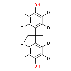 ChemSpider 2D Image | 4,4'-(2,2-Butanediyl)di(~2~H_4_)phenol | C16H10D8O2