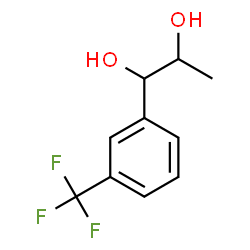ChemSpider 2D Image | 1-(3-trifluoromethylphenyl)-1,2-propanediol | C10H11F3O2
