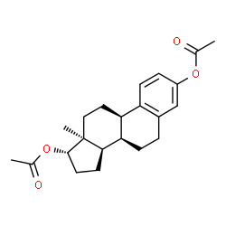 ChemSpider 2D Image | (9beta,14beta,17beta)-Estra-1,3,5(10)-triene-3,17-diyl diacetate | C22H28O4