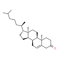 ChemSpider 2D Image | (9beta,14beta)-Cholest-5-en-3-one | C27H44O