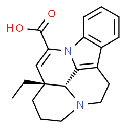 ChemSpider 2D Image | Eburnamenine-14-carboxylic acid | C20H22N2O2