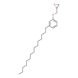 ChemSpider 2D Image | ((m-Pentadecylphenoxy)methyl)oxirane | C24H40O2