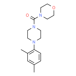 ChemSpider 2D Image | [4-(2,4-Dimethylphenyl)-1-piperazinyl](4-morpholinyl)methanone | C17H25N3O2