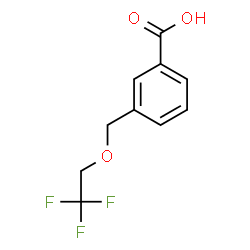 ChemSpider 2D Image | 3-(2,2,2-Trifluoro-ethoxymethyl)-benzoic acid | C10H9F3O3