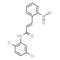 ChemSpider 2D Image | (2E)-N-(2,5-Dichlorophenyl)-3-(2-nitrophenyl)acrylamide | C15H10Cl2N2O3
