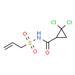 ChemSpider 2D Image | N-(Allylsulfonyl)-2,2-dichlorocyclopropanecarboxamide | C7H9Cl2NO3S