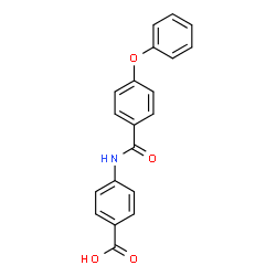 ChemSpider 2D Image | 4-[(4-Phenoxybenzoyl)amino]benzoic acid | C20H15NO4
