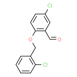 ChemSpider 2D Image | 5-Chloro-2-[(2-chlorobenzyl)oxy]benzaldehyde | C14H10Cl2O2