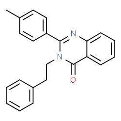 ChemSpider 2D Image | 2-(4-Methylphenyl)-3-(2-phenylethyl)-4(3H)-quinazolinone | C23H20N2O