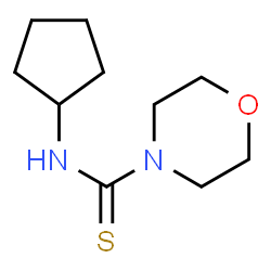ChemSpider 2D Image | N-Cyclopentyl-4-morpholinecarbothioamide | C10H18N2OS