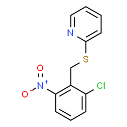 ChemSpider 2D Image | 2-[(2-Chloro-6-nitrobenzyl)sulfanyl]pyridine | C12H9ClN2O2S