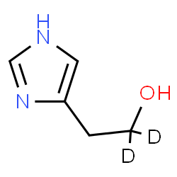 ChemSpider 2D Image | 2-(1H-Imidazol-4-yl)(1,1-~2~H_2_)ethanol | C5H6D2N2O