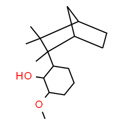 ChemSpider 2D Image | 2-Methoxy-6-(2,3,3-trimethylbicyclo[2.2.1]hept-2-yl)cyclohexanol | C17H30O2