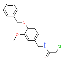 ChemSpider 2D Image | N-[4-(Benzyloxy)-3-methoxybenzyl]-2-chloroacetamide | C17H18ClNO3